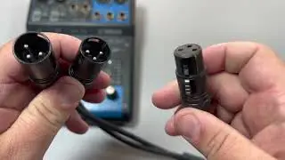 Разветвительный кабель XLR, 3-контактный XLR-гнездо на двойной XLR-штекер, сбалансированный