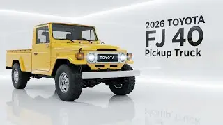 2026 Toyota FJ 40 Pickup Truck Full Review | Classic Off-Road Legend Reborn in Modern Style