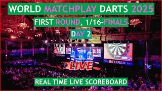 2025 World Matchplay Darts Live Scores: Today First Round, 1/16-Finals, Day 2 Matches