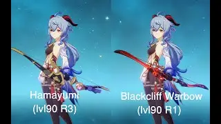 Hamayumi(lvl 90 R3) vs Blackcliff Warbow(lvl90 R1)
