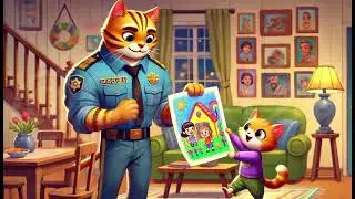 Muscle Cat's Heartwarming Homecoming #cat #cute #ai #catlover #cutecat #aicat