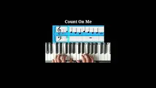 Count On me (Бруно Марс) просто фортепиано, кавер-версия песни