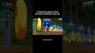 A full Sonic game in this art style would go crazy 😲