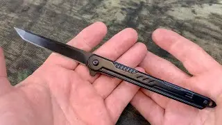 Sleek and Compact ~ Funbro EDC Tanto Folding Knife ~ Easily Hidden