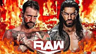 Roman Reigns vs CM Punk Wwe Raw Netflix 17 Feb 2026 Wwe2k25 Simulation - FULL MATCH