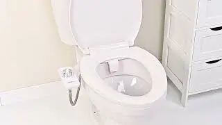 Ultra-Slim Non-Electric Dual Nozzle Bidet Attachment - LIVINGbasics&reg; | Easy & Gentle Cleaning