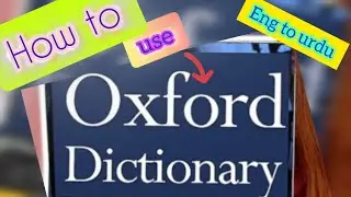 Oxford English to Urdu pocket dictionary for Urdu learners how to find Urdu meaning of English Words