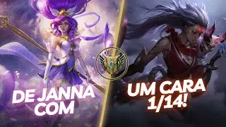 CARREGANDO UMA DIANA 1/14 - JANNA GAMEPLAY - LEAGUE OF LEGENDS WILD RIFT