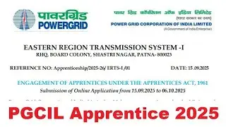 PGCIL Recruitment Notification 2025 || PGCIL Application Process