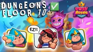 RUSH ROYALE | COMPLETE FLOOR 10 DUNGEONS WITH MAX ZEALOT + CORSAIR!!