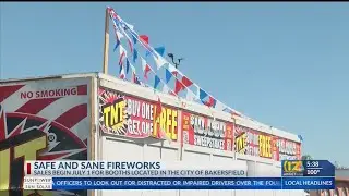 Purchase safe and sane fireworks in Bakersfield starting July 1