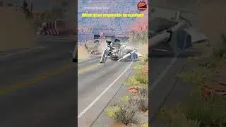 Realistic Highway Car Crashes | Cinematic BeamNG Drive Crash Simulation Shorts