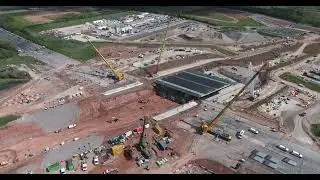 HS2 - A46 Crossing, Kenilworth - New Bridge Construction Work - 17/4/25