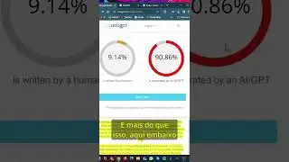 🤯Como saber se um TEXTO foi escrito pelo CHATGPT! #zerogpt