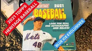 2021 Topps Heritage Mega Box! ** Blue Ice Exclusives **