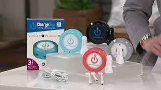 ChargeHub 3-USB Port Charging Station w/ Car Charger & Cable on QVC