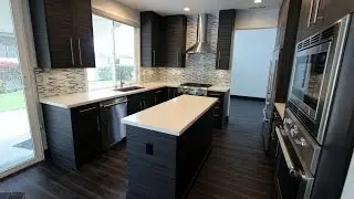 Modern Design Build Kitchen Remodel with Sophia Line Cabinets in Orange County