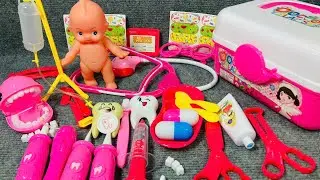 8 Minutes Satisfying with Unboxing Super Cute Pink Doctor Playset, Toy ASMR/ No Music, No Talking