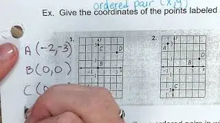 Algebra 4-1 Plotting Points and Graphing on a Coordinate Plane