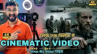 सिर्फ एक क्लिक में Vikings Style Cinematic Video बनाएं! AI से करें कैसे? 🔥#higgsfield #cinemastudio