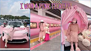 How a LAZY WOMAN Won a PINK High-Speed Train Ticket Home for Chinese New Year! 🎟️✨