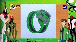 Drawing Ben 10 Alien Force Omnitrix | Step-by-Step Tutorial