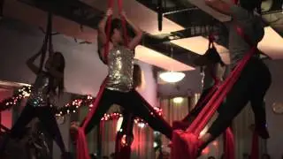 Vertical Fitness Dallas Jingle Bell Bash 2012 - Intermediate Aerial Silks