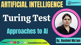 Artificial Intelligence | Approaches to AI | Turing Test Approach in AI with MCQs | by Rashmi Ma'am