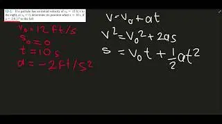 Dynamics RC Hibbeler Problem 12-2 in Arabic