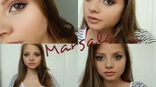 Maquiagem Marsala (cor de 2015)