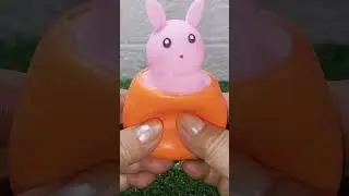 🌈🥕ASMR AWESOME SQUISHY CARROT POP UP RABBIT HEAD 9 #stressrelief #fidgettoys