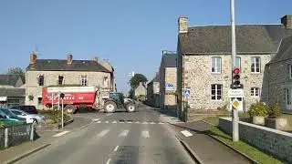 Road D40, Montanel, Commune in France, 19.10.2021.
