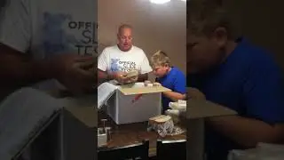 Katz Deli delivery unboxing on Father’s Day