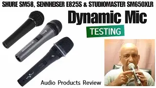 Best Mic for Singing? Shure SM58 vs Sennheiser e825s vs Studiomaster Sound Test