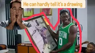 Hyper realistic pencil drawing of a footballer, @SevillaFC  new player okor. #art