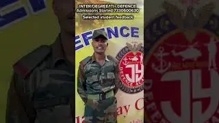 INTER, DEGREE, ITI+DEFENCE Admissions are opened in JY DEFENCE ACADEMY 7330600630 #jydefenceacademy