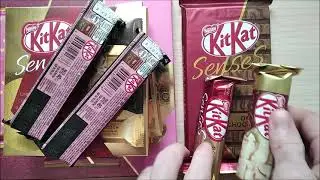 Шоколад KitKat Senses Gold Edition Deluxe Caramel and White Chocolate белый и молочный с вафлей