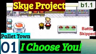 Pokemon Skye Project Part 1 I Choose You! Pallet Town & Route 1 | GBA Rom Hack