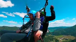 Line break while tandem paragliding