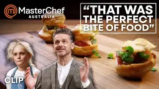 Top 4 Dish: Rare Beef Choux Buns | Junior MasterChef Australia | MasterChef World