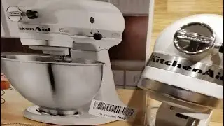 KitchenAid Classic Series 4 5 Quart Tilt Head Stand Mixer, Effortless mixing looks sleek and a power