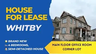 Brand new 4 bedrooms semi detached house available for lease in Whitby just 10 mins from GO station