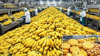 Inside a Modern Banana Processing Factory | From Fresh Bananas to Packaged Products#BananaProcessing