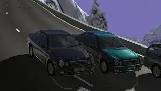 Mercedes-Benz E 240 - Альпы, Stage 9 / Gameplay Mercedes-Benz World Racing