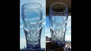 Wildermiss Glass : Hand Etching a Pilsner Glass