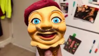 Ice Cream Cone ventriloquist figure by Austin Phillips