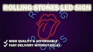 Rolling Stones LED Sign | Elegant Decoration For Your Music Room And Feel Like A Rockstar | Buy Now!