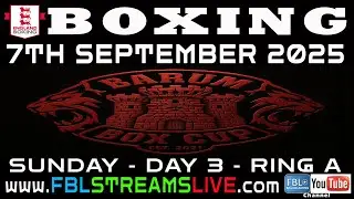 Boxing  Barum Box Cup 2025 Championships. Day 3 Ring A. Ilfracombe on the 7th September 2025