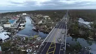 Drone video of devastation left in Mexico Beach