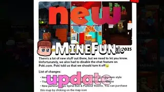CHECKING OUT THE NEW MINEFUN.IO UPDATE!!!! (NEW BEDWAR MAP + NEW PARCOUR MAP)